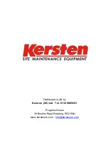 Preview for 32 page of Kersten B00001 Original Operating Instructions