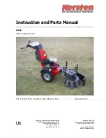 Preview for 1 page of Kersten K1500 Instructions And Parts Manual