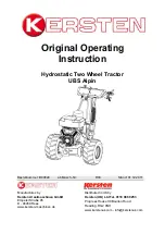 Kersten UBS Alpin Operating Instructions Manual preview
