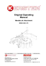 Kersten WKB 60 M-U 70 Original Operating Manual preview