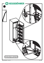 Preview for 9 page of Kesseböhmer 600mm Tandem swivel pull-out Mounting Instructions