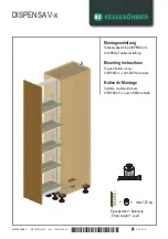 Kesseböhmer DISPENSA V Series Mounting Instructions предпросмотр