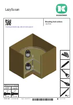 Preview for 1 page of Kesseböhmer LazySusan Mounting Instructions