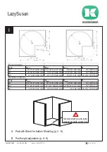 Предварительный просмотр 3 страницы Kesseböhmer LazySusan Mounting Instructions