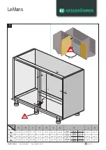 Предварительный просмотр 3 страницы Kesseböhmer LeMans Series Mounting Instructions