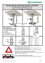 Preview for 1 page of Kesseböhmer StarLine HPK Instructions For Assembly And Use