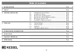 Предварительный просмотр 20 страницы Kessel 20220 Installation, Operation And Maintenance Instructions