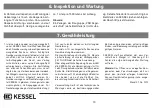 Preview for 10 page of Kessel 28 683 Installation, Operation And Maintenance Instructions