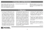 Preview for 22 page of Kessel 28 683 Installation, Operation And Maintenance Instructions