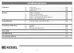 Предварительный просмотр 2 страницы Kessel 73100.10 S/X Installation And Operating Manual