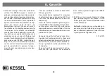 Предварительный просмотр 78 страницы Kessel 73100.10 S/X Installation And Operating Manual