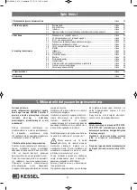 Preview for 50 page of Kessel 83071 Instructions For Assembly, Operation And Maintenance