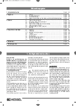 Предварительный просмотр 62 страницы Kessel 83071 Instructions For Assembly, Operation And Maintenance