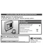 Preview for 1 page of Kessel 85 030 Installation, Operation And Maintenance Instructions