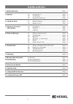 Preview for 3 page of Kessel 93007.120 Installation And Operating Instructions Manual