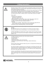 Предварительный просмотр 26 страницы Kessel 93925.120 Installation And Operating Instructions Manual