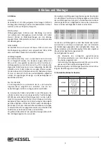 Preview for 8 page of Kessel 99601.002B Instructions For Installation, Operation And Maintenance