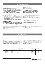 Предварительный просмотр 9 страницы Kessel 99601.002B Instructions For Installation, Operation And Maintenance