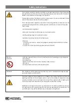 Preview for 14 page of Kessel 99601.002B Instructions For Installation, Operation And Maintenance