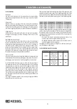 Предварительный просмотр 20 страницы Kessel 99601.002B Instructions For Installation, Operation And Maintenance