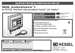 Предварительный просмотр 1 страницы Kessel Aqatronic S 85 025 Installation, Operation And Maintenance Instructions