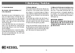 Preview for 14 page of Kessel Aqatronic S 85 025 Installation, Operation And Maintenance Instructions