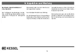 Preview for 16 page of Kessel Aqatronic S 85 025 Installation, Operation And Maintenance Instructions