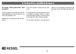 Предварительный просмотр 36 страницы Kessel Aqatronic S 85 025 Installation, Operation And Maintenance Instructions