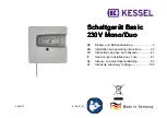 Preview for 1 page of Kessel Aqualift Duo Installation And Operating Instructions Manual