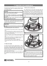 Предварительный просмотр 20 страницы Kessel Aqualift F  Standard Installation, Operating And Maintenance Instructions