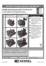 Preview for 1 page of Kessel Aqualift F XL Duo Installation And Operating Manual