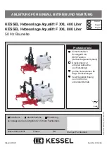 Preview for 1 page of Kessel Aqualift F XXL 400 litres 50 Hz Series Instructions For Installation, Operation And Maintenance