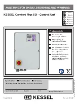 Kessel Comfort Plus SD Instructions For Installation, Operation And Maintenance предпросмотр