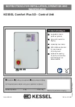 Preview for 24 page of Kessel Comfort Plus SD Instructions For Installation, Operation And Maintenance