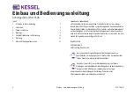 Предварительный просмотр 2 страницы Kessel Comfort PLUS Original Operation Manual