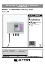 Preview for 21 page of Kessel Control Unit Ecolift 230V Instructions For Installation, Operation And Maintenance