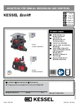 Kessel Ecolift Instructions For Installation, Operation And Maintenance preview