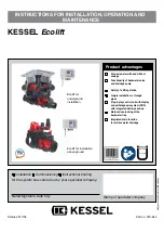 Предварительный просмотр 25 страницы Kessel Ecolift Instructions For Installation, Operation And Maintenance