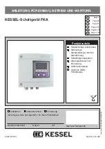 Kessel FKA Instructions For Installation, Operation And Maintenance preview