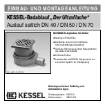 Kessel Ultraflat Instructions For Installation, Operation And Maintenance preview