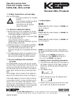Kessler-Ellis Products 521K Operating Instructions Manual preview