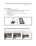 Предварительный просмотр 1 страницы Kessler CineDrive Turntable Conversion Kit Installation Manual