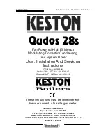 Keston Qudos 28s User, Installation And Servicing Instructions preview