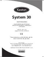 Preview for 1 page of Keston System 30 User Instructions