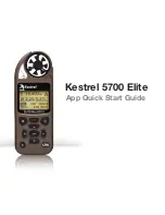 Kestrel 5700 Elite Quick Start Manual preview