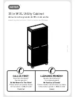 Keter 35 in W XL Utility Cabinet Assembly Instructions Manual preview