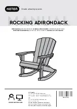 Предварительный просмотр 1 страницы Keter Adirondack Rocker 251778 User Manual