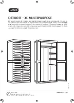 Preview for 1 page of Keter DETROIT - XL MULTIPURPOSE Assembly Instructions Manual