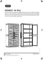 Keter DETROIT - XL TALL Assembly Instructions Manual preview