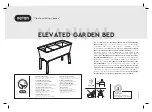 Keter Elevated Garden Bed Assembly Instructions Manual preview